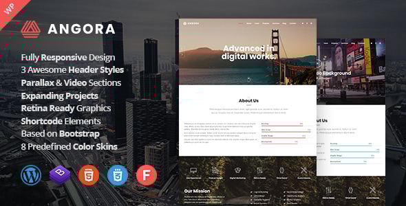 Angora – 响应式单页视差 WordPress 主题