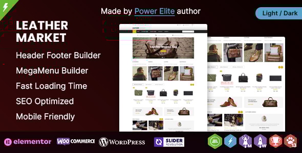皮革市场 WP – WooCommerce 响应式主题