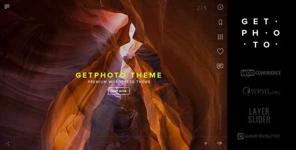GetPhoto – 摄影与作品集WordPress主题