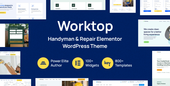 Worktop – Handyman  Repair Elementor WordPress主题