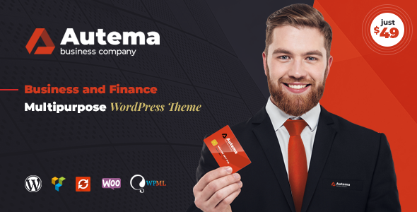 Autema – 快速贷款、比特币、商业教练和保险代理 WordPress 主题