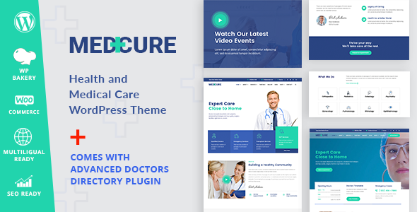 Medcure – 健康和医疗保健 WordPress 主题