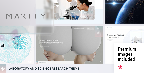 Marity – 实验室和科学研究 WordPress 主题