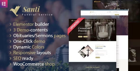 Santi – 殡仪馆 WordPress 主题