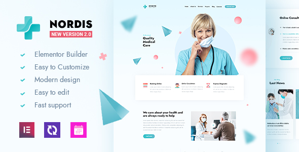 Nordis – 医疗保健 WordPress 主题