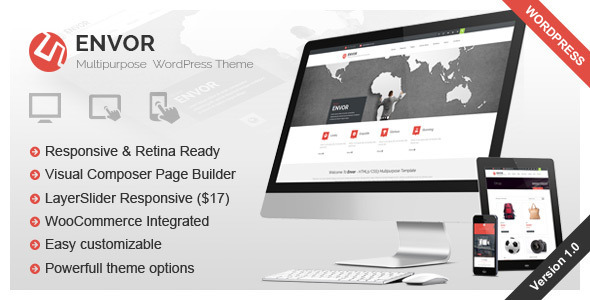 Envor – 完全多用途的 WordPress 主题