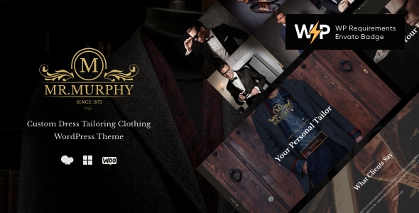 墨菲先生 – 定制礼服裁缝服装 WordPress 主题