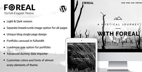 Foreal – 导演、作家 WordPress 主题