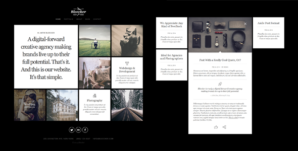 Bleecker – 现代投资组合 WordPress 主题