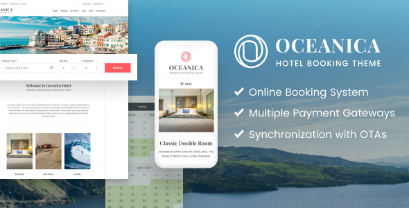 WordPress 酒店预订主题 – Oceanica