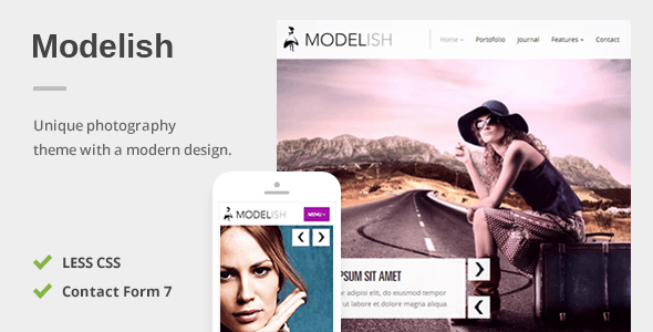Modelish – 独特的摄影 WordPress 主题