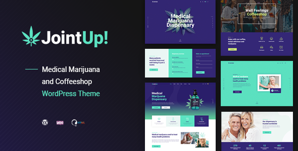 JointUp – 医用大麻和咖啡店 WordPress 主题