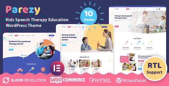 Parezy – 儿童言语治疗教育 WordPress 主题