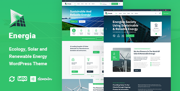 Energia – 可再生能源 WordPress 主题