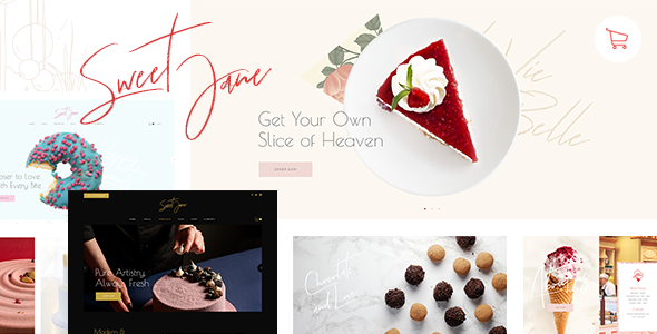 Sweet Jane – 令人愉快的蛋糕店 WordPress 主题