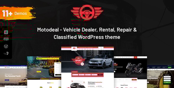Motodeal – 汽车经销商和分类WordPress主题