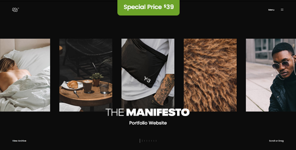 Manifesto – 创意组合 WordPress 主题