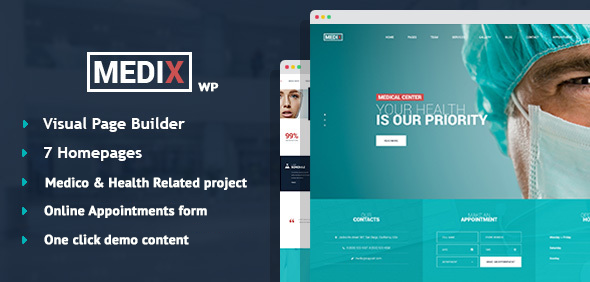 Medix – 医疗诊所 WordPress 主题