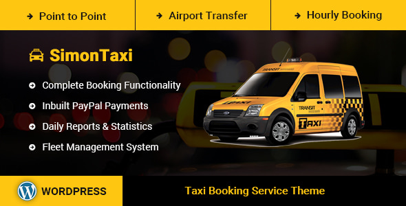 SimonTaxi – 出租车预订 WordPress 主题
