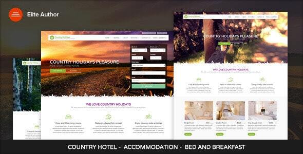 CountryHolidays – WordPress 乡村酒店和床