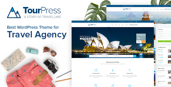 TourPress – 旅游预订 WordPress 主题