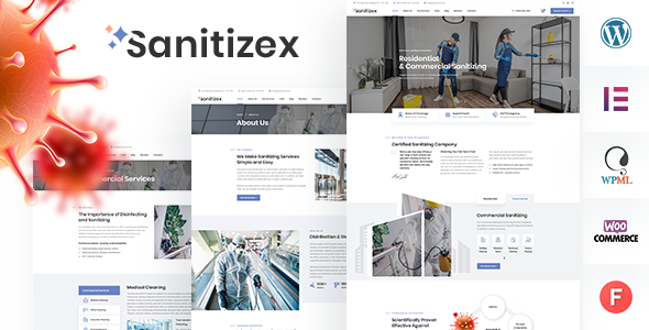 Sanitizex – 消毒和清洁服务 WordPress 主题
