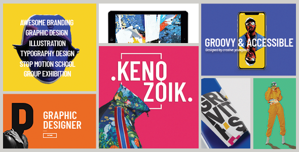 Kenozoik – 充满活力的投资组合 WordPress 主题