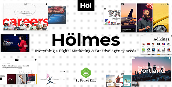 Holmes – 数字代理 WordPress 主题