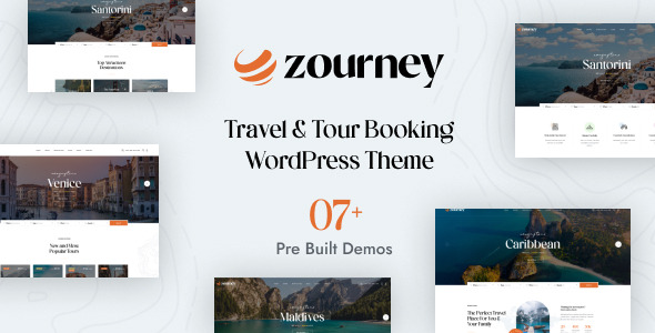 Zourney – 旅游预订 WordPress 主题