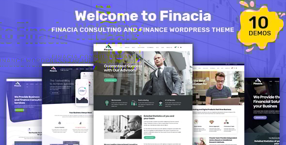 Finacia – 金融与商业WordPress主题