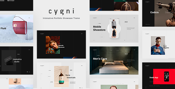 Cygni – 交互式作品集展示主题