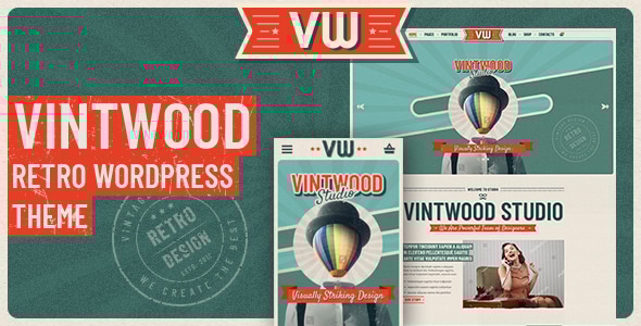 VintWood – 复古、复古的 WordPress 主题