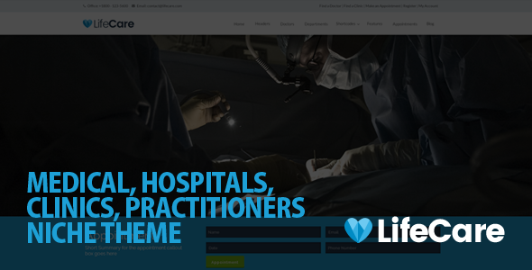 LifeCare – 响应式医疗 WordPress 主题