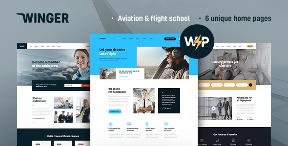 边锋 – 航空与飞行学校WordPress主题