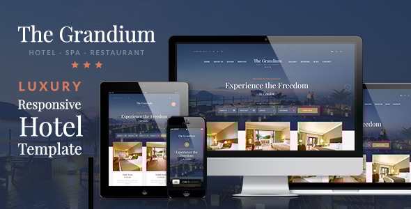 Grandium – 酒店预订 WordPress 主题