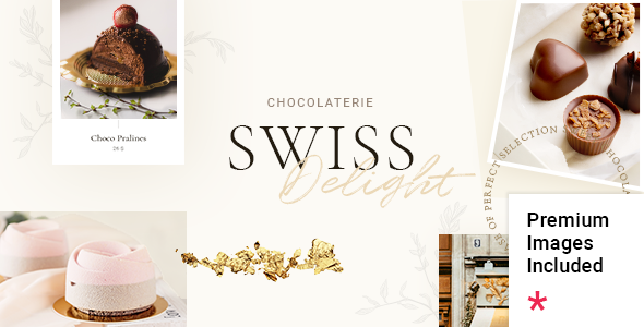 Swiss Delight – Chocolate  Cake Shop WordPress Theme