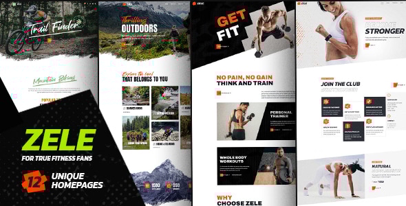 Zele – Fitness  Sports WordPress Theme