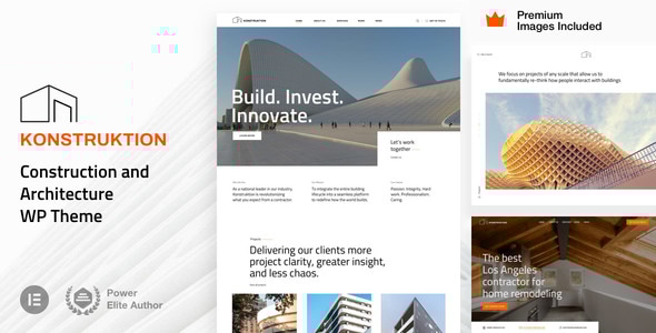 Konstruktion – Construction Architecture WordPress Theme
