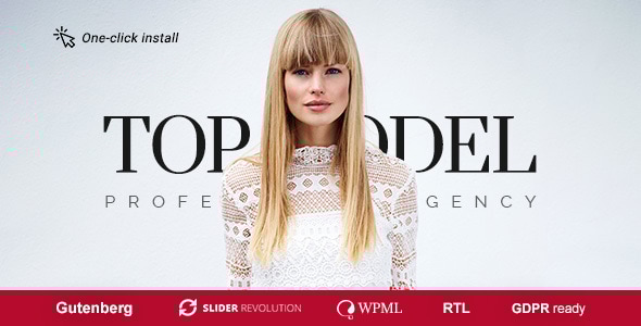 Top Model – Agency and Fashion WordPress Theme