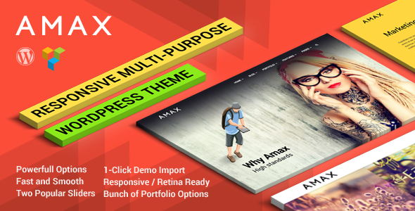 Amax — 响应式多用途 WordPress 主题
