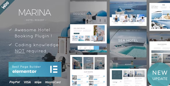 滨海酒店度假村 WordPress