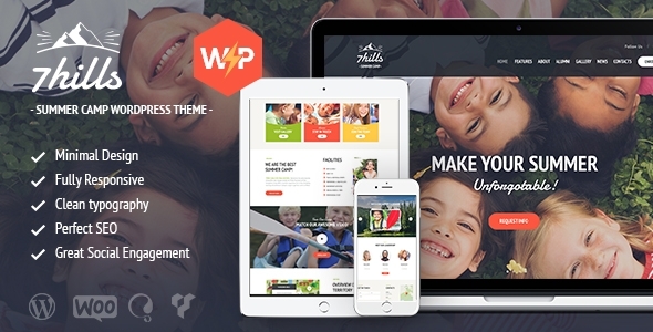 SevenHills – 远足夏令营儿童 WordPress 主题