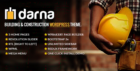 Darna – 建筑与施工WordPress主题