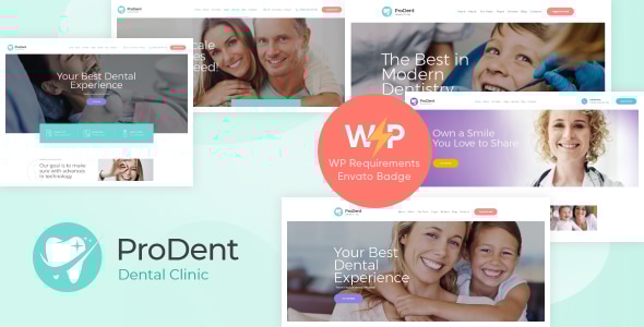 ProDent 系列 |牙科诊所和医生WordPress主题 + Elementor + RTL