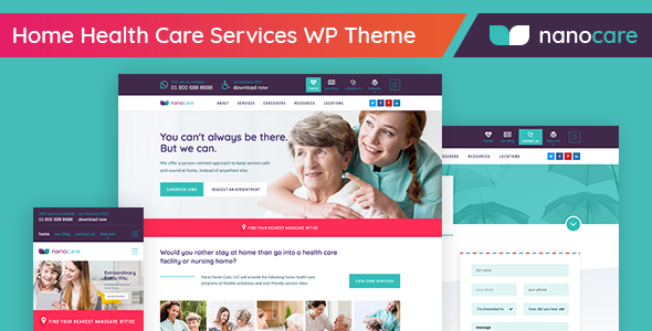 家庭保健， 医疗保健 WordPress 主题 – NanoCare
