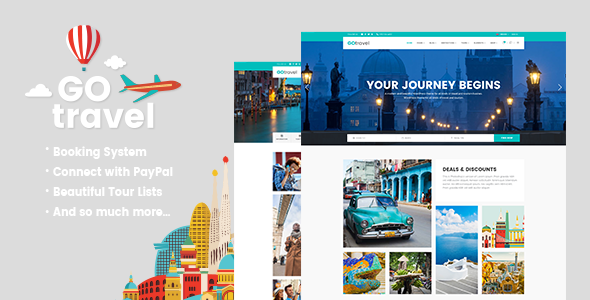 GoTravel – 旅行社 WordPress 主题