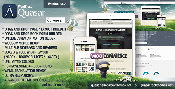 Quasar – 带有 Animation Builder 的 WordPress 主题
