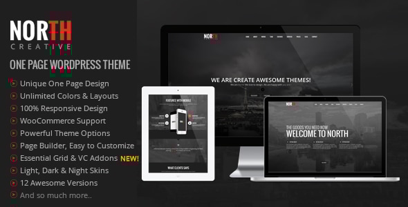North – 单页视差 WordPress 主题