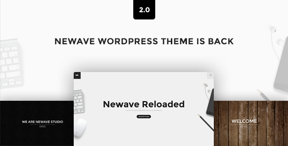 Newave – WordPress 响应式单页视差主题