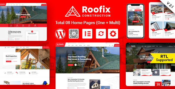 Roofix – 屋顶服务 WordPress 主题